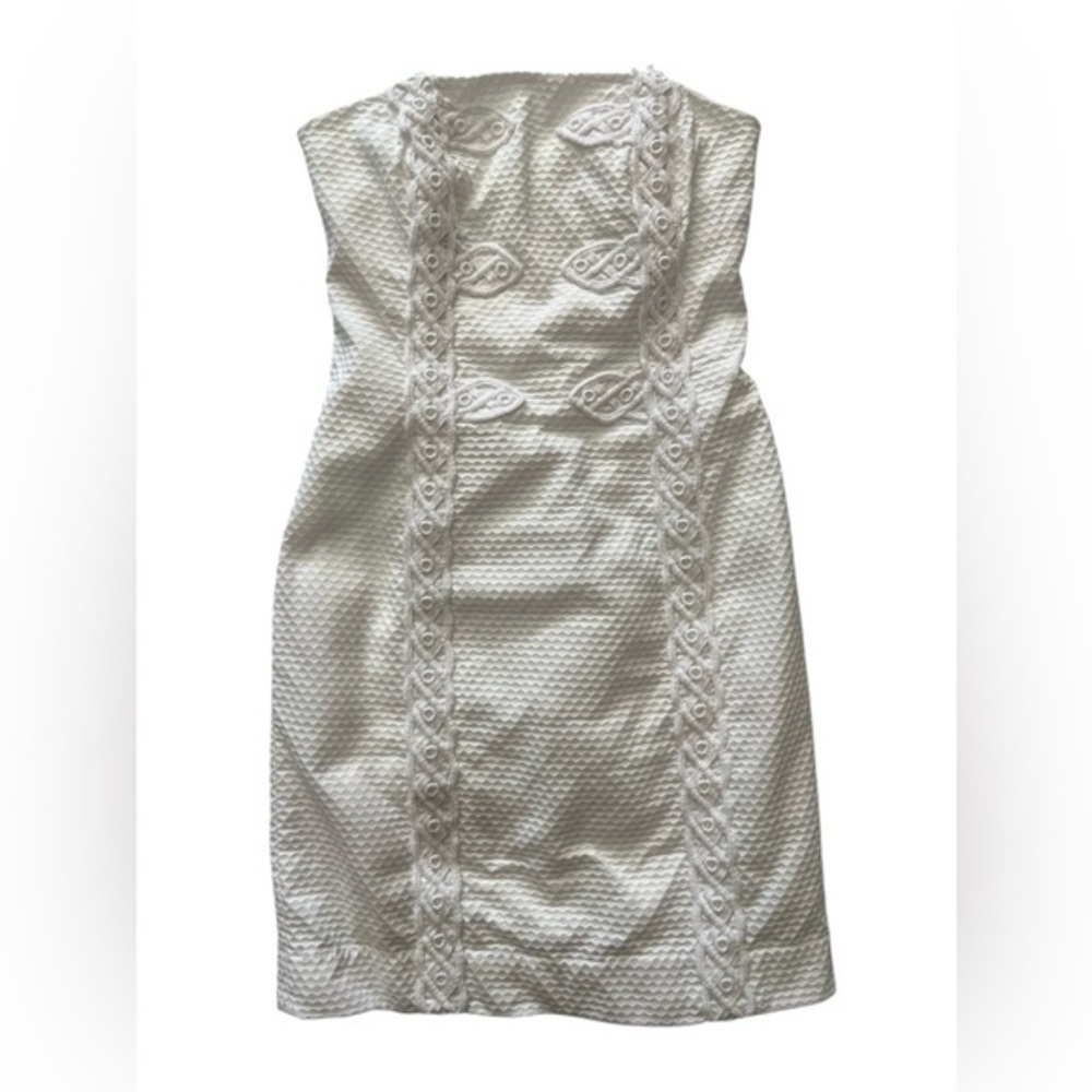 Lily Pulitzer White Textured strapless Mini Dress